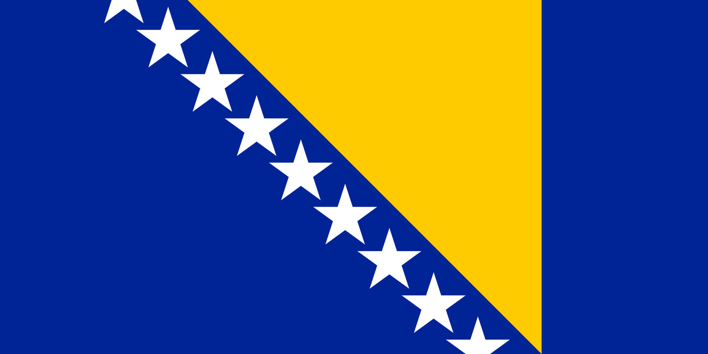 Bosnien & Hercegovina Flagga
