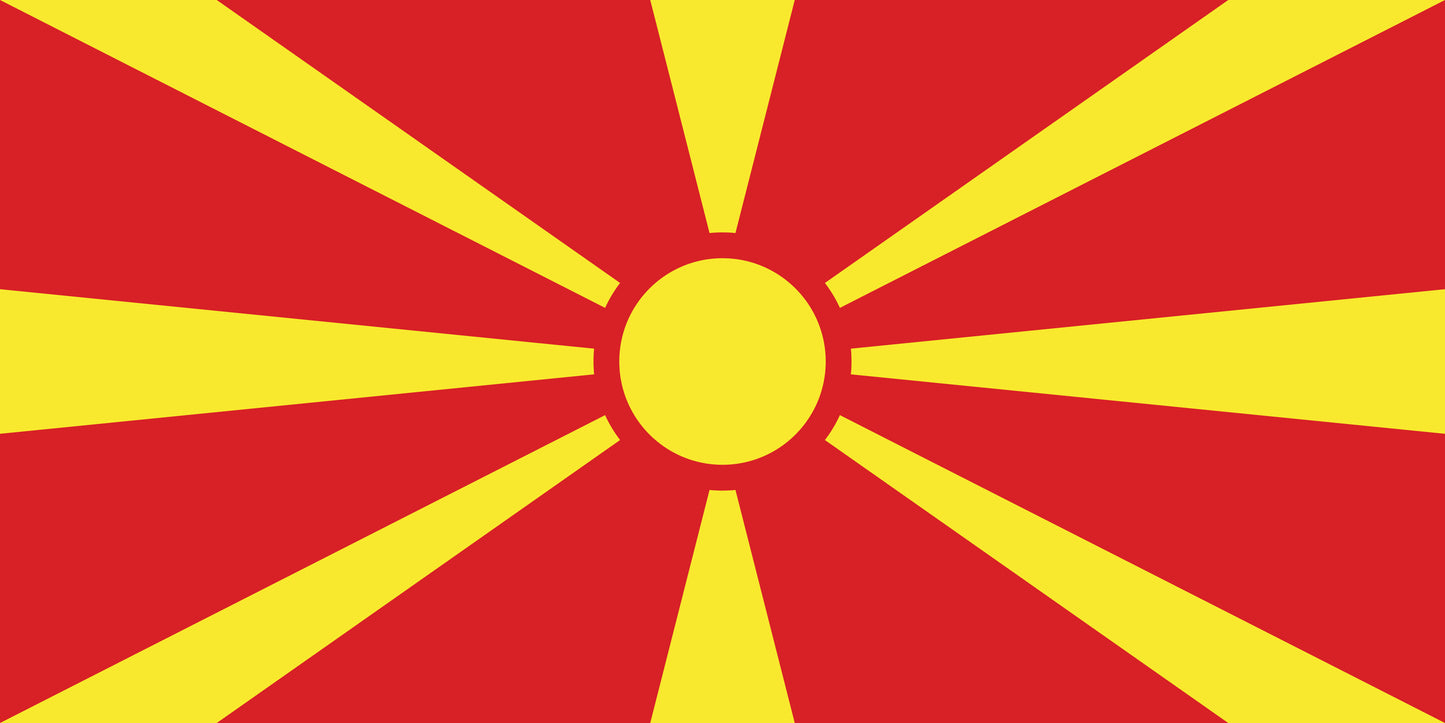 Nordmakedonien Flagga