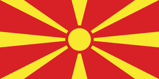 Nordmakedonien Flagga