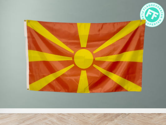 Nordmakedonien Flagga
