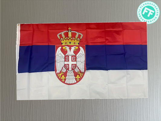 Serbien Flagga